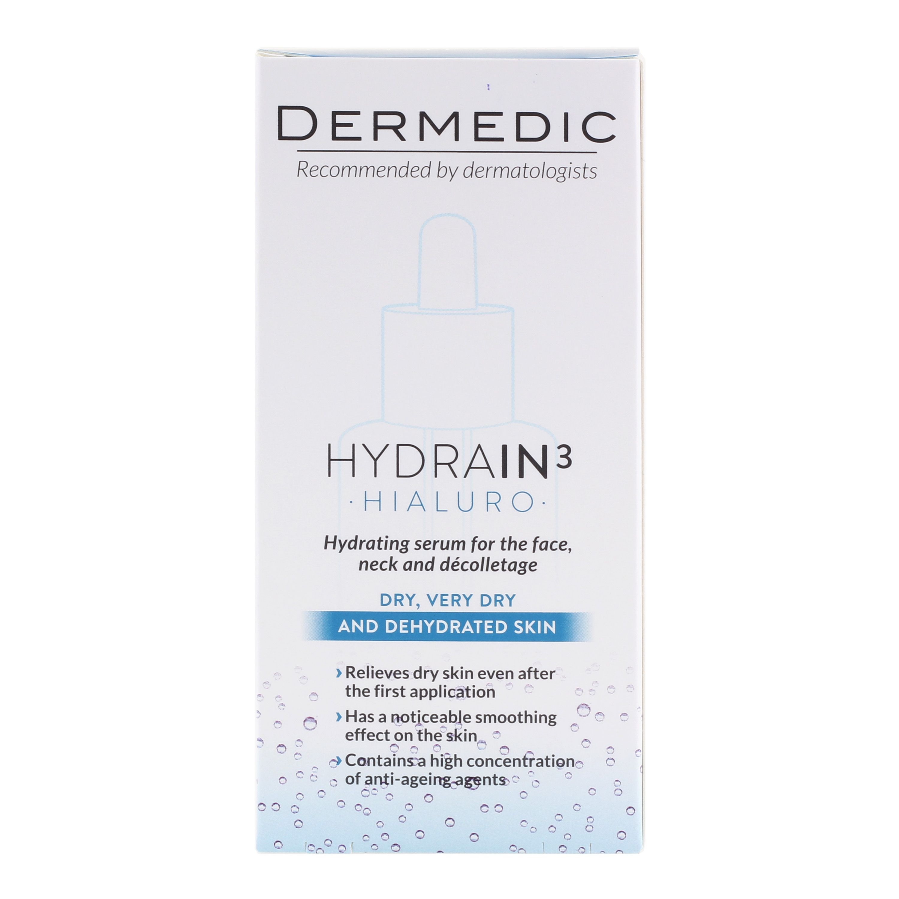 DERMEDIC HYDRAIN3 HIALURO drėkinamasis serumas 30 ml