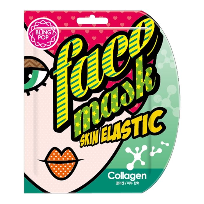 BLING POP SKIN ELASTIC COLLAGEN veido kaukė 25 ml