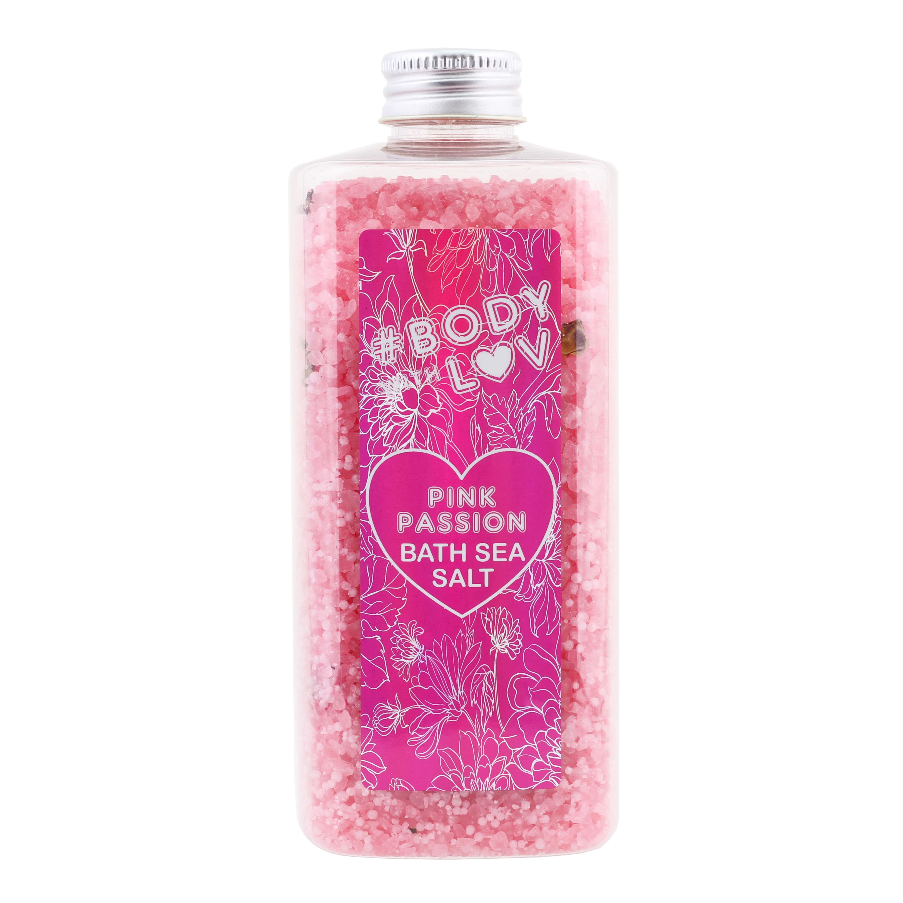 BODY WITH LOW PINK PASSION vonios druska 500 g