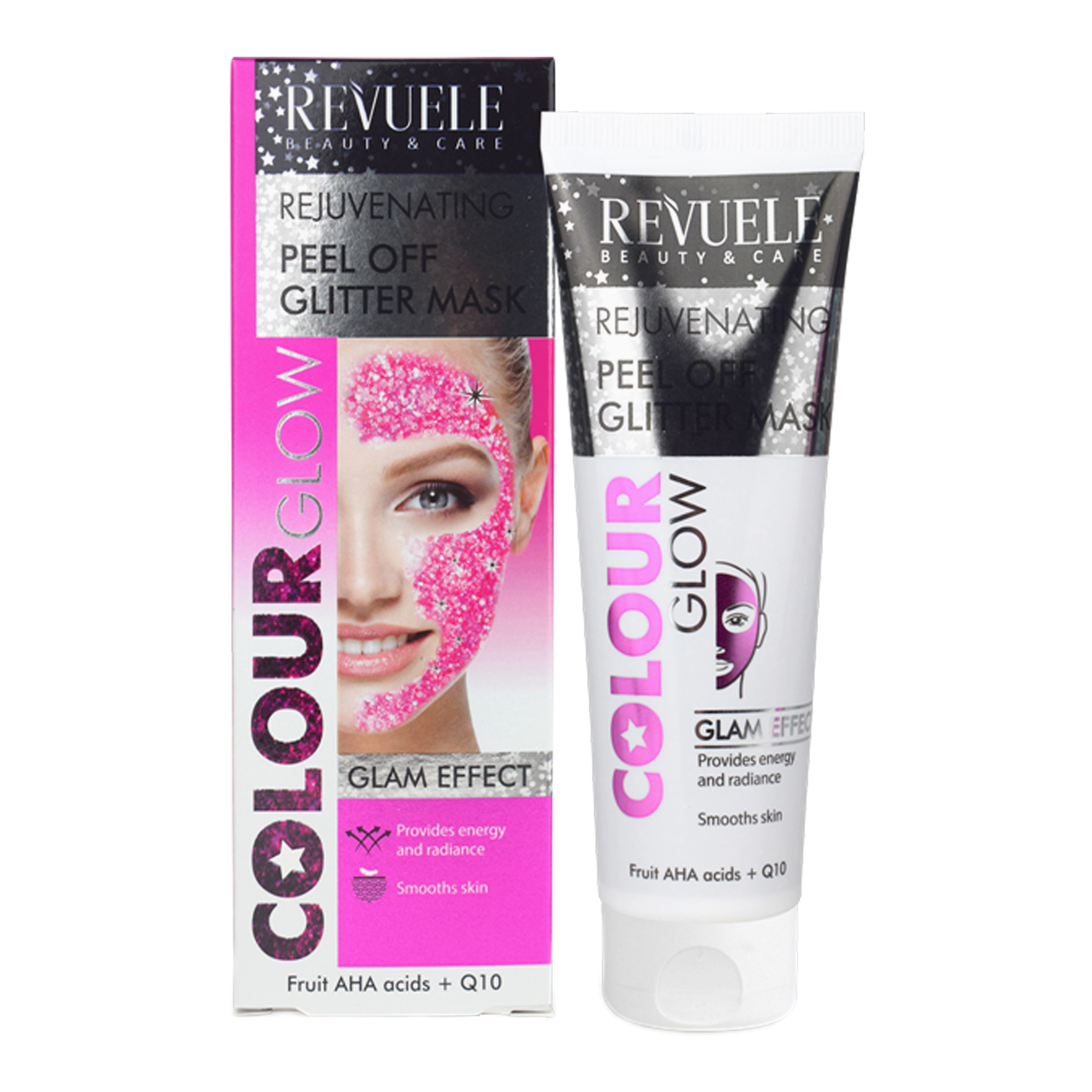 REVUELE REJUVENATING PEEL OFF GLITTER veido kaukė 80 ml