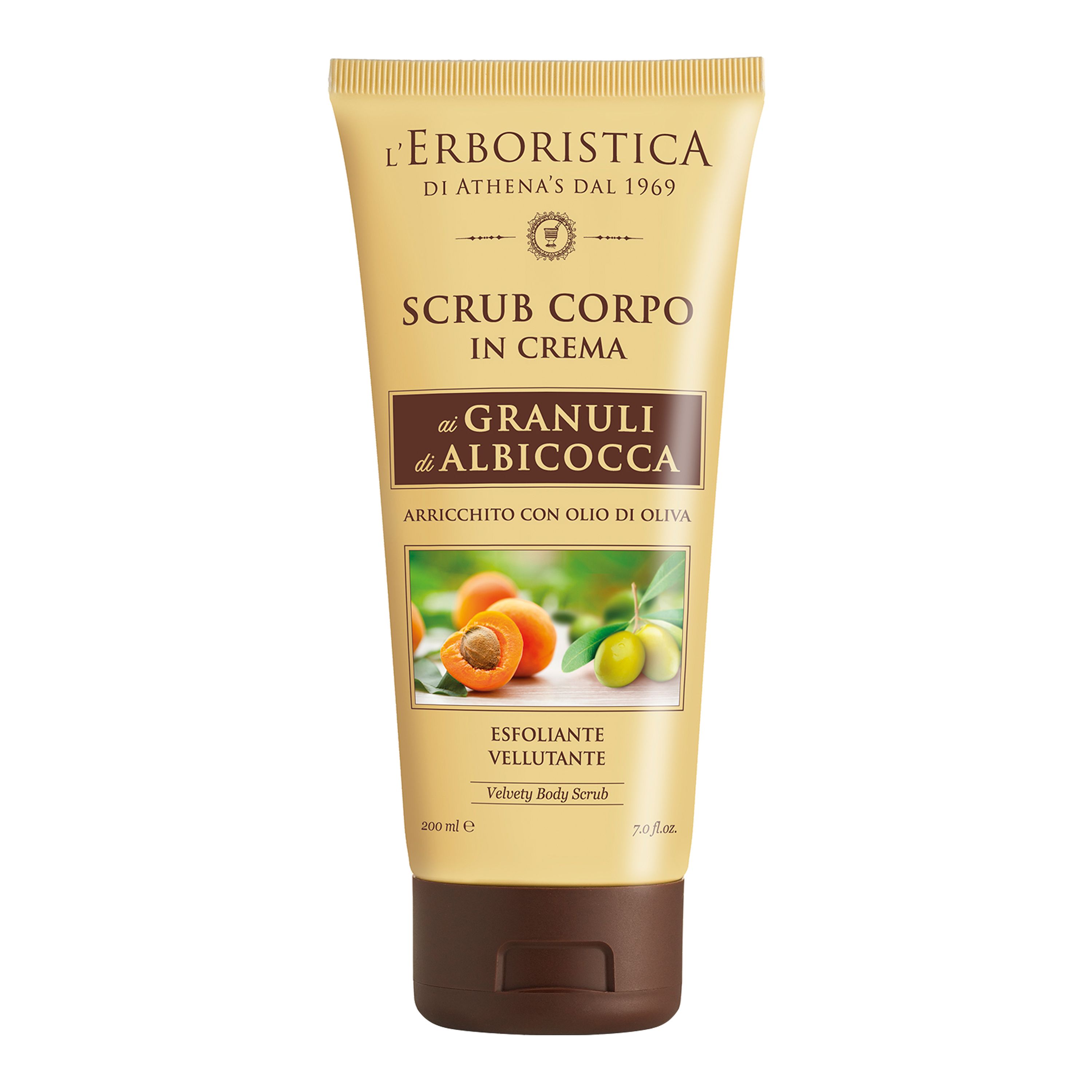 L'ERBORISTICA AI GRANULI DI ALBICOCCA kūno šveitiklis 200 ml