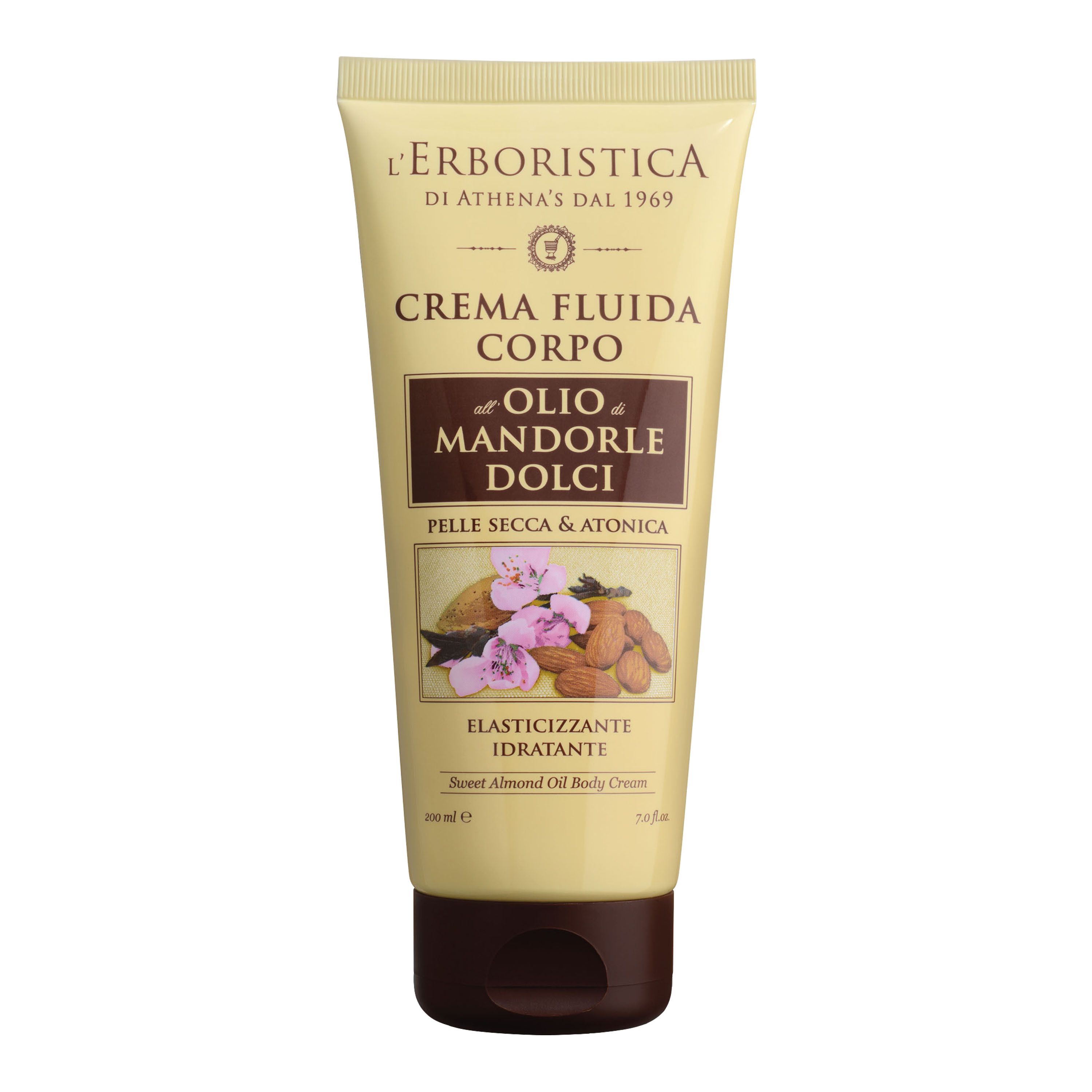 L'ERBORISTICA OLIO MANDORLE DOLCI kūno kremas 200 ml