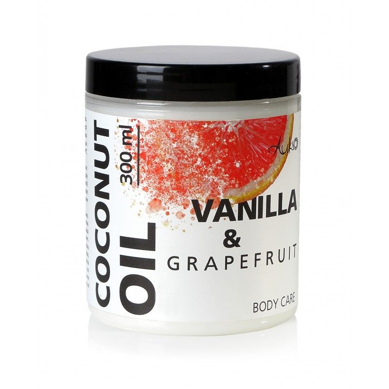 AUKSO COCONUT OIL VANILLA & GRAPEFRUIT kokosų aliejus kūnui prižiūrėti 300 ml