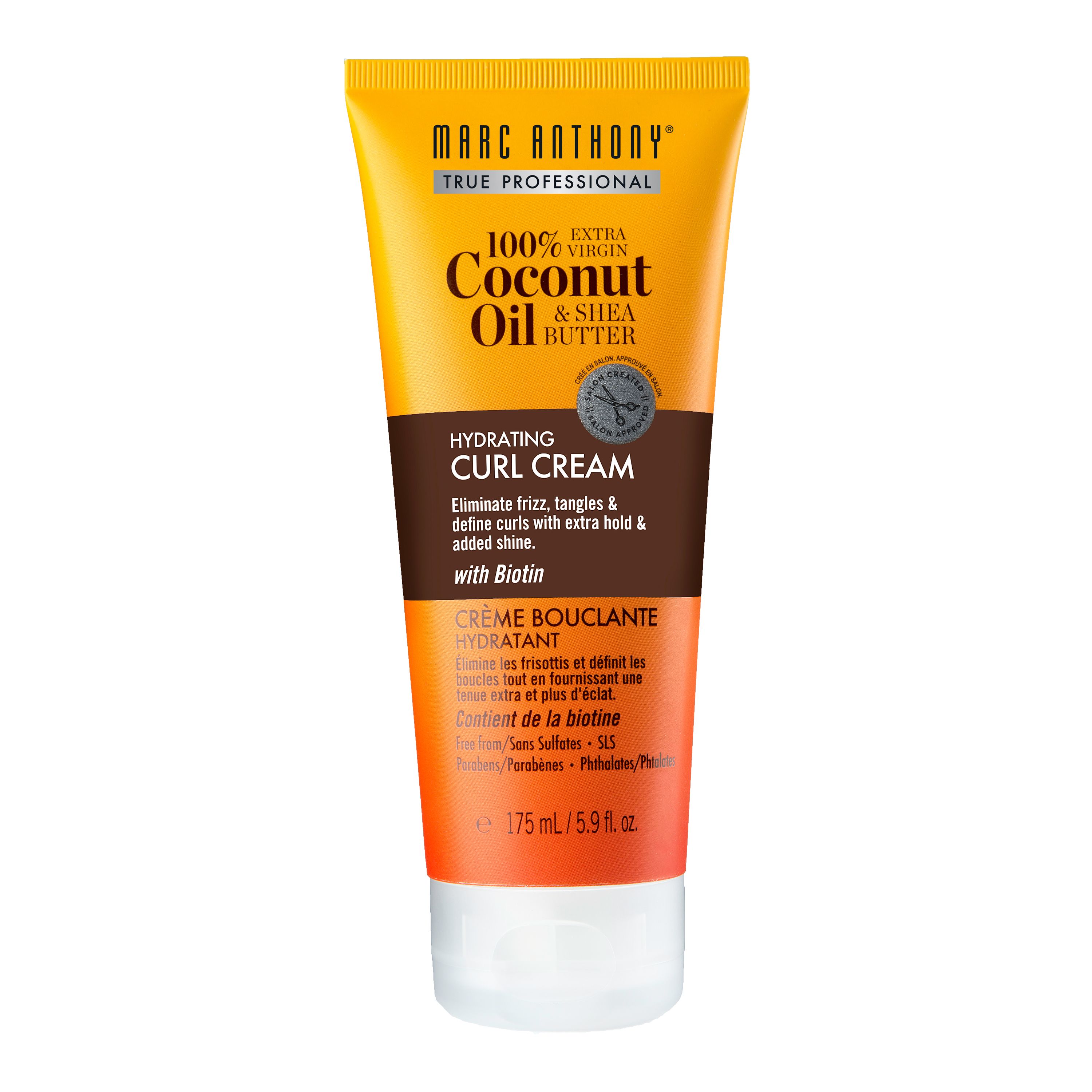 MARC ANTHONY COCONUT OIL & SHEA BUTTER garbanotų plaukų kremas 175 ml