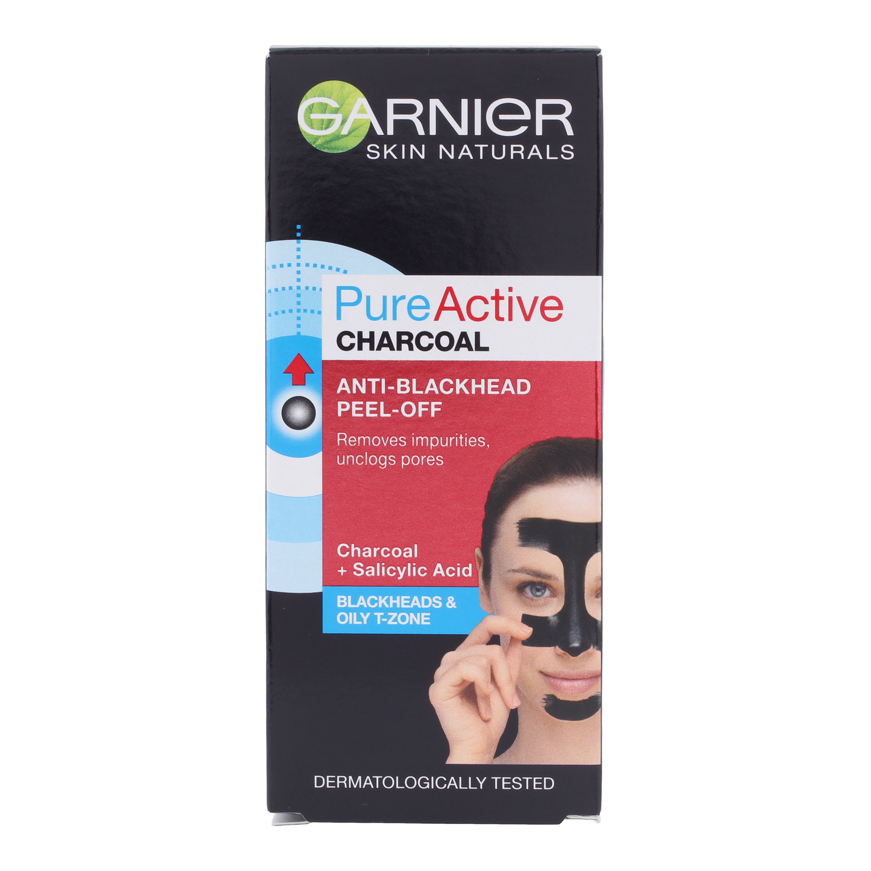 GARNIER PURE ACTIVE CHARCOAL inkštirus valanti nulupama veido kaukė 50 ml
