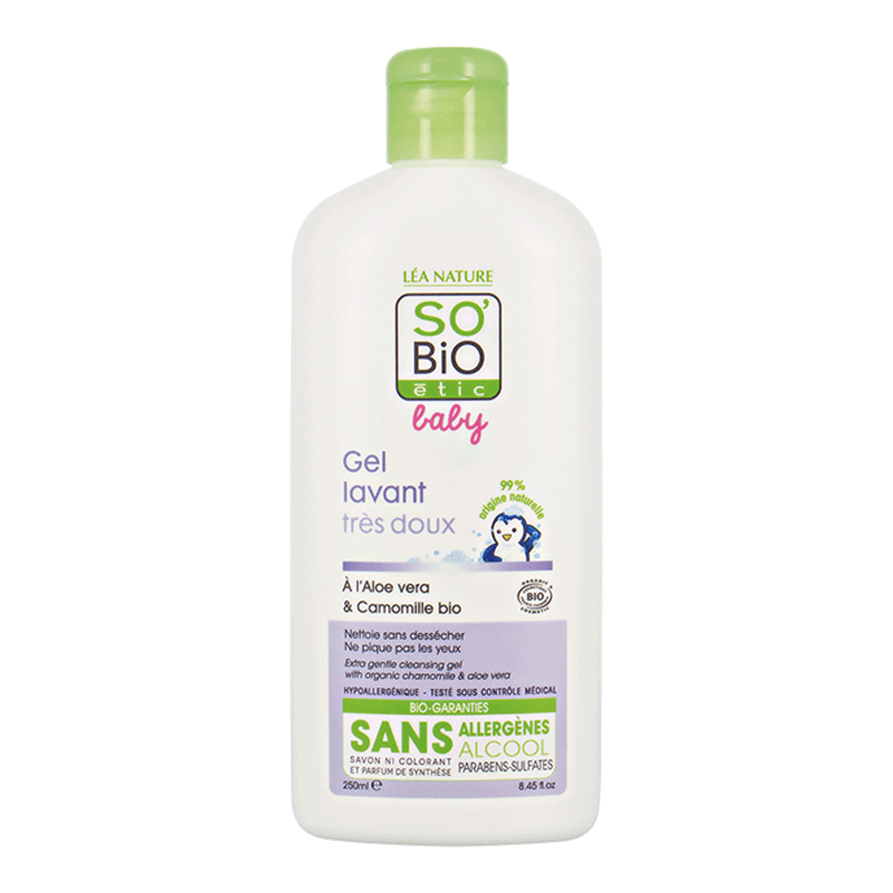 SO'BIO ETIC BABY prausimosi želė 250 ml
