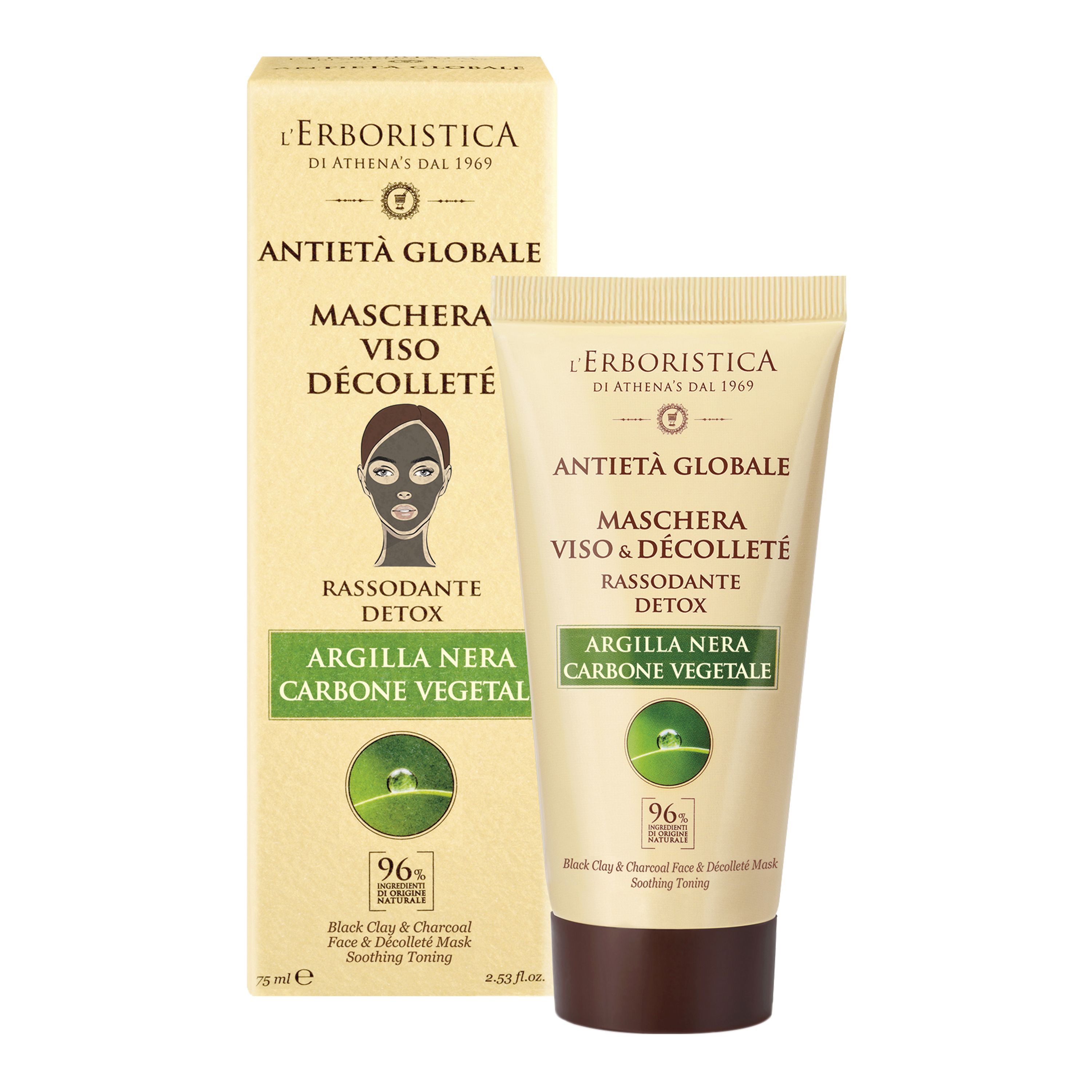 L'ERBORISTICA GLOBAL AGE veido ir iškirptės srities kaukė 75 ml