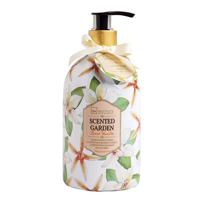 IDC INSTITUTE SCENTED GARDEN SWEET VANILLA rankų ir kūno losjonas, 500 ml