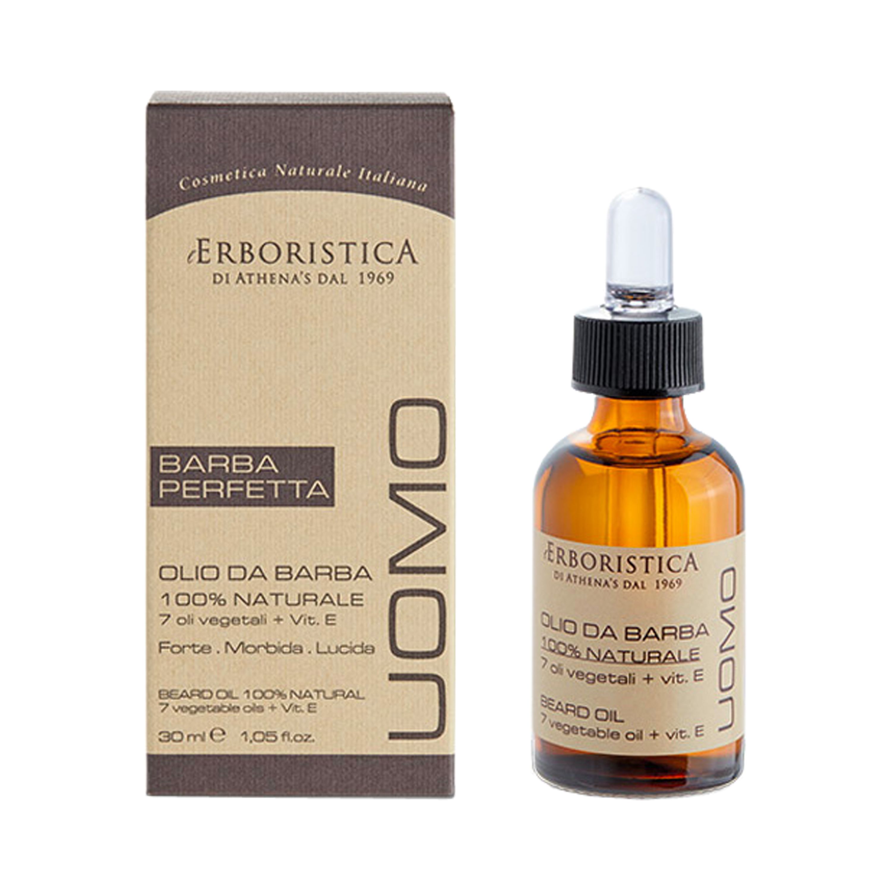 L'ERBORISTICA UOMO barzdos aliejus, 30 ml