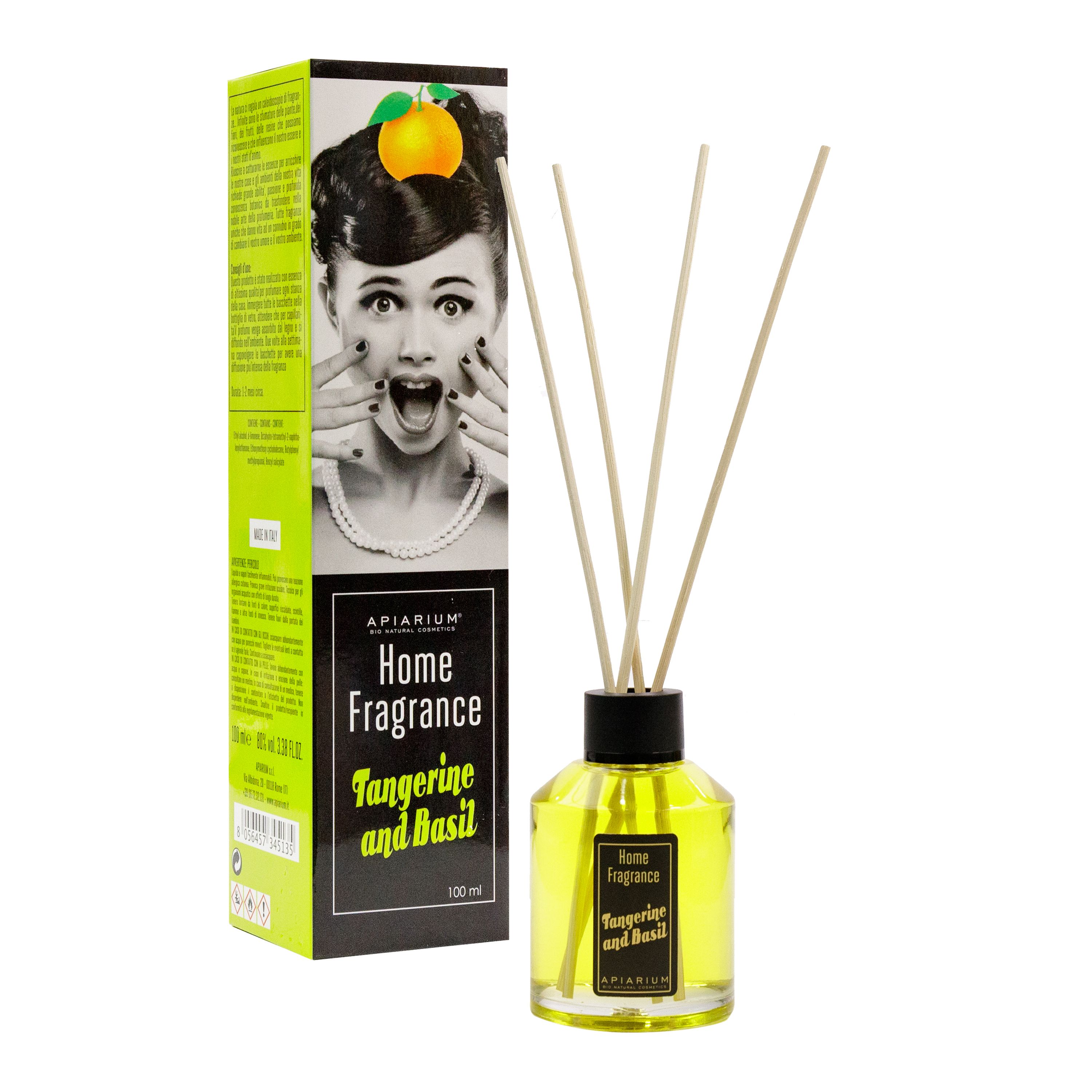APIARIUM HOME FRAGRANCE TANGERINE AND BASIL namų kvapas 100 ml