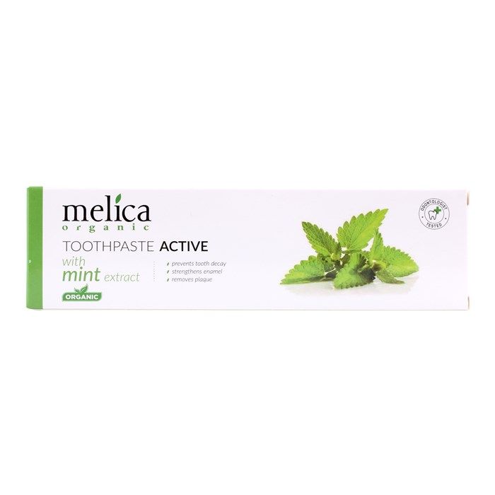 MELICA ORGANIC ACTIVE aktyvioji dantų pasta su mėtų ekstraktu 100 ml