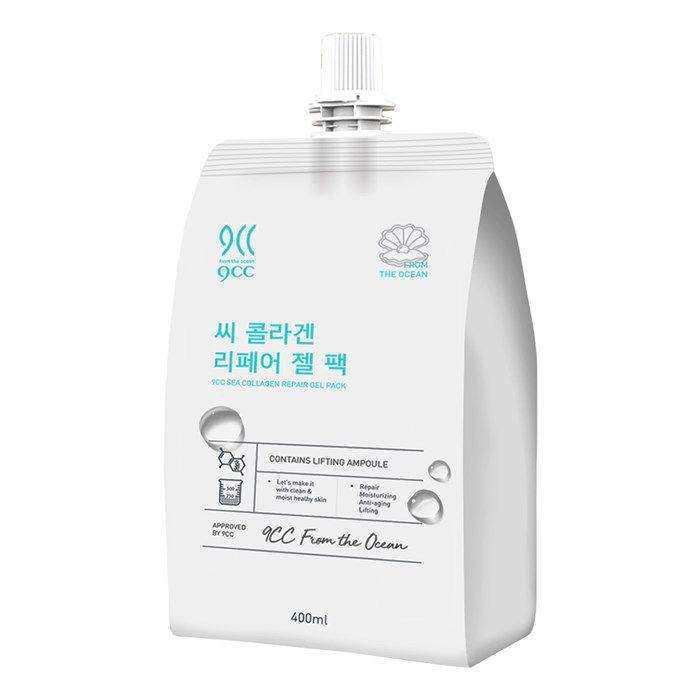 9CC SEA COLLAGEN REPAIR veido kaukė, 400 ml