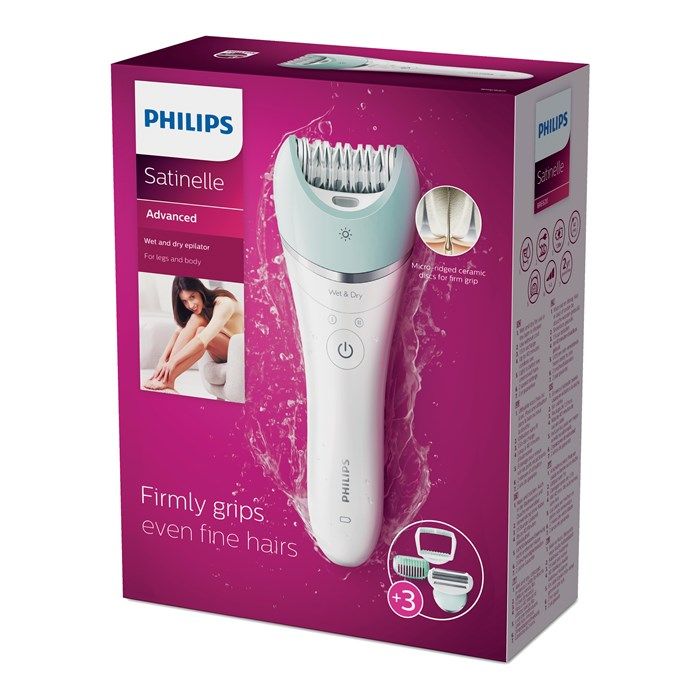 PHILIPS SATINELLE ADVANCED WET & DRY kojų ir kūno epiliatorius