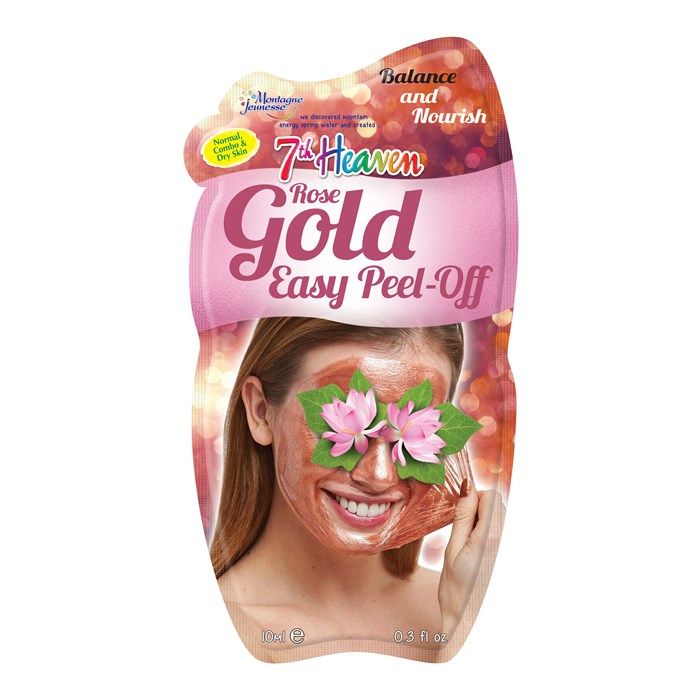 MONTAGNE JEUNESSE ROSE GOLD EASY PEEL - OFF veido kaukė, 10 ml