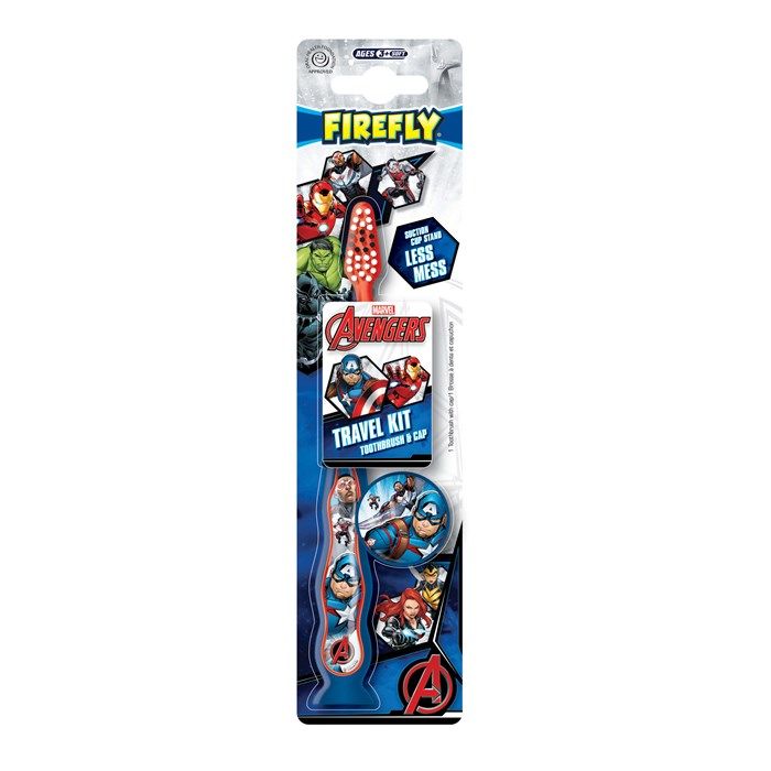 MARVEL AVENGERS TRAVEL KIT dantų šepetėlis