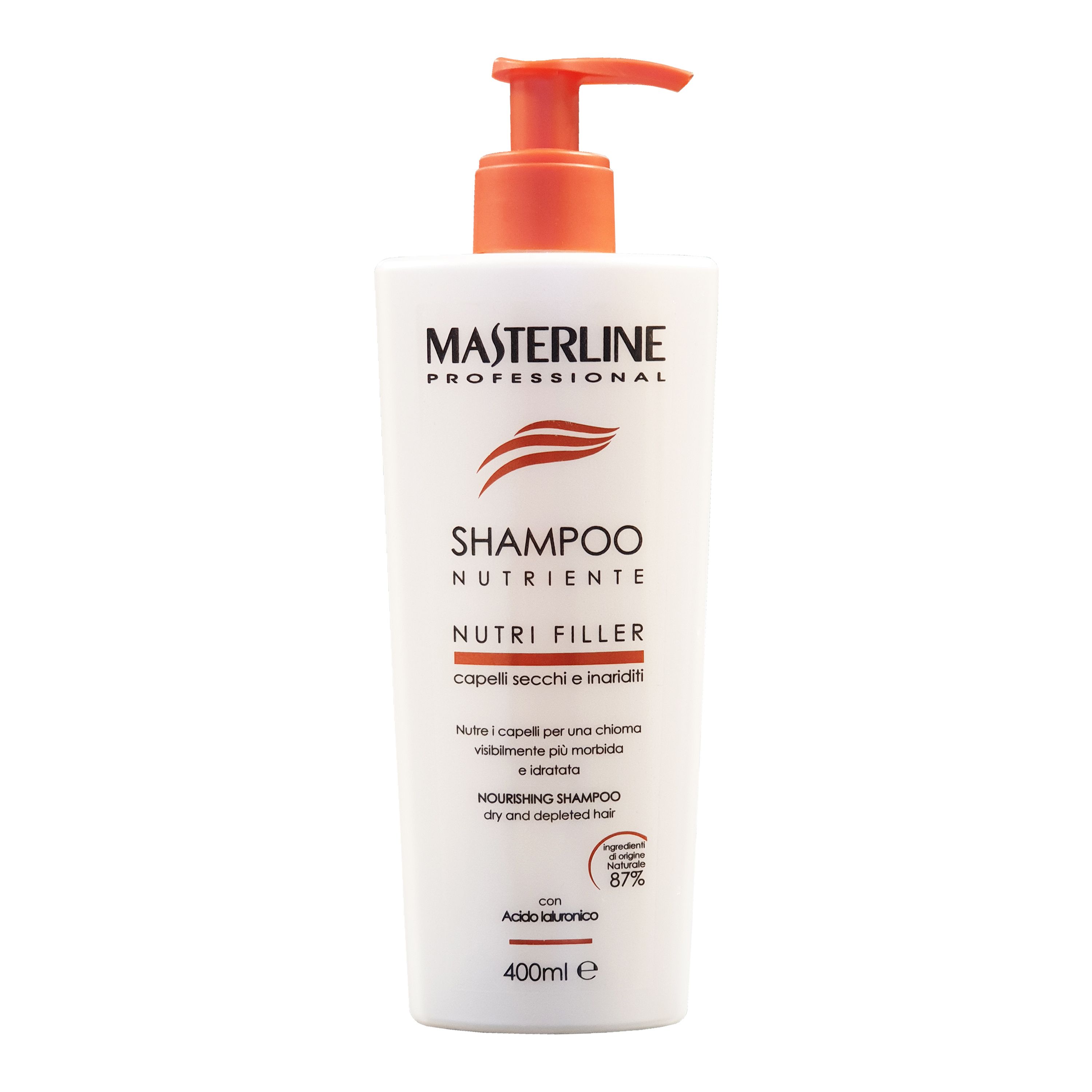 MASTERLINE NUTRI FILLER plaukų šampūnas, 400 ml