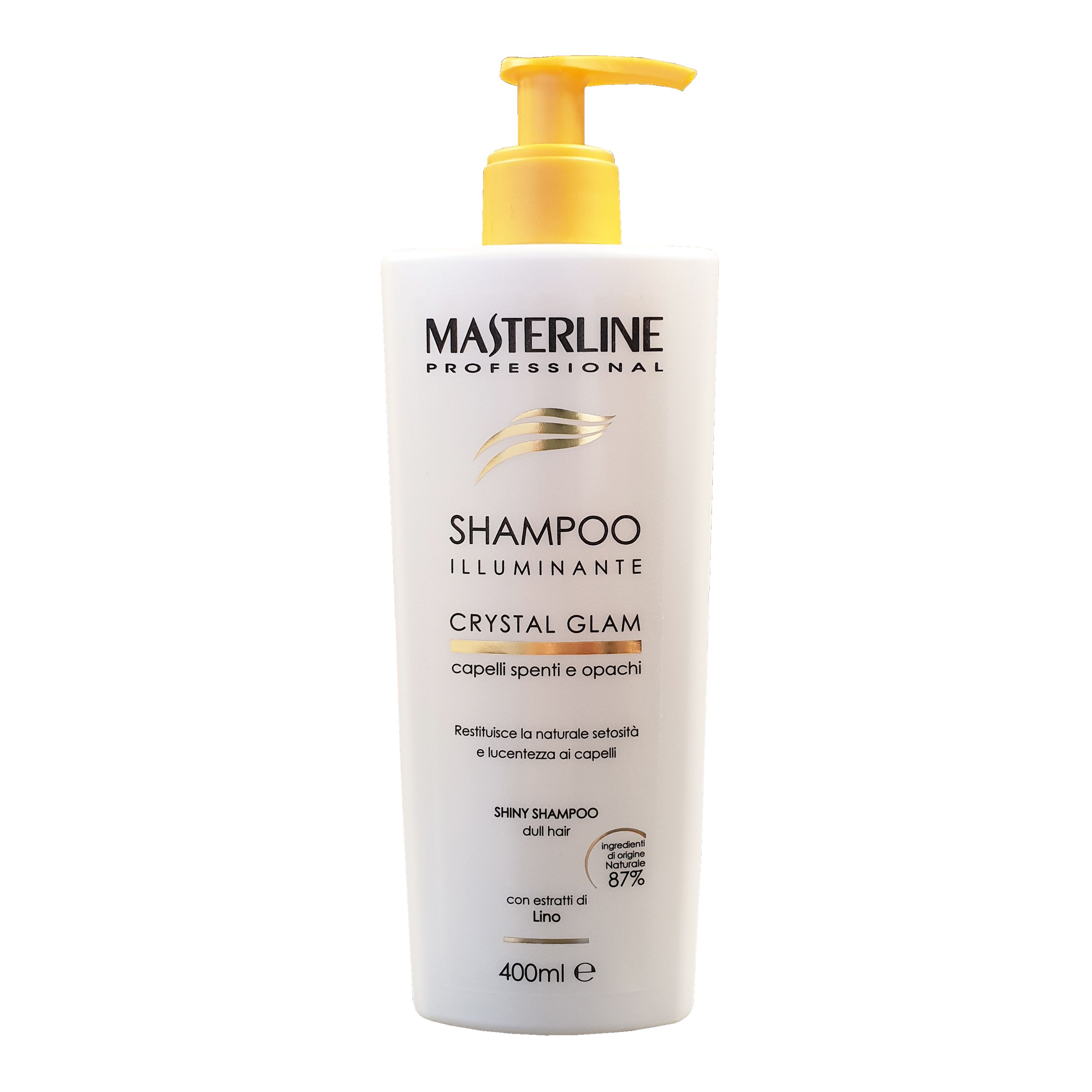 MASTERLINE CRYSTAL GLAM plaukų šampūnas, 400 ml