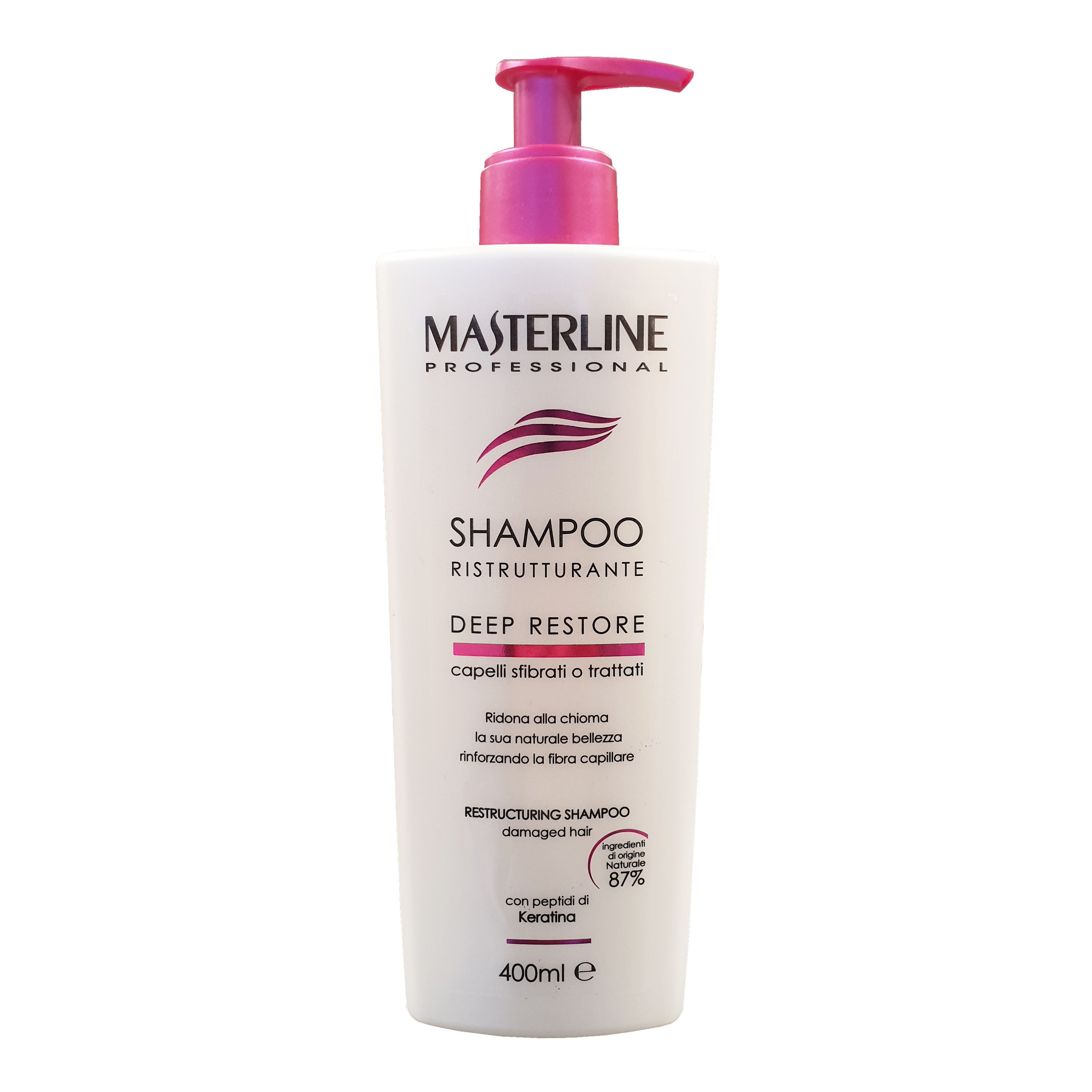 MASTERLINE DEEP RESTORE plaukų šampūnas, 400 ml