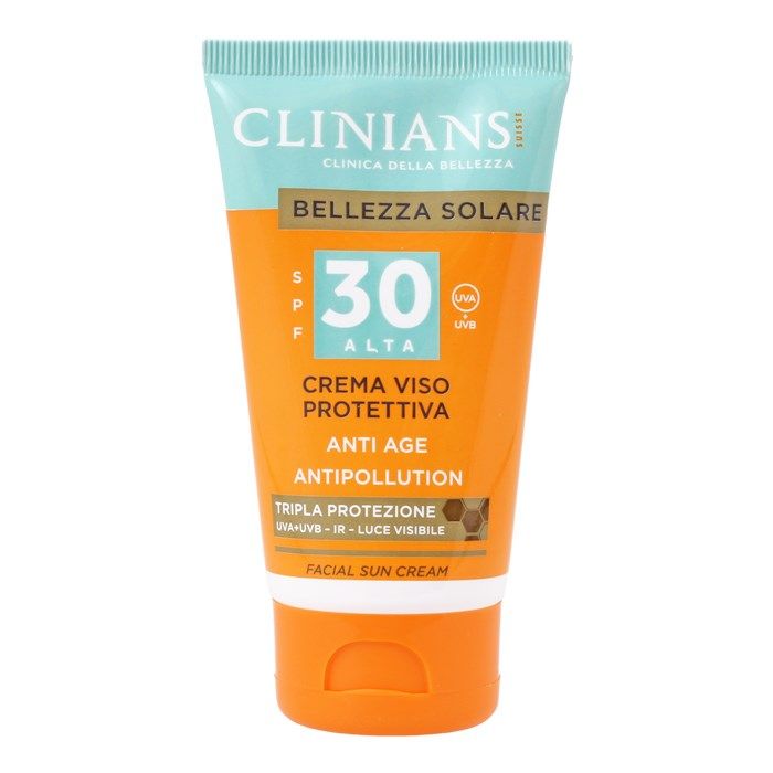 CLINIANS ANTI AGE ANTIPOLLUTION SPF30 apsauginis veido kremas nuo saulės, 75 ml