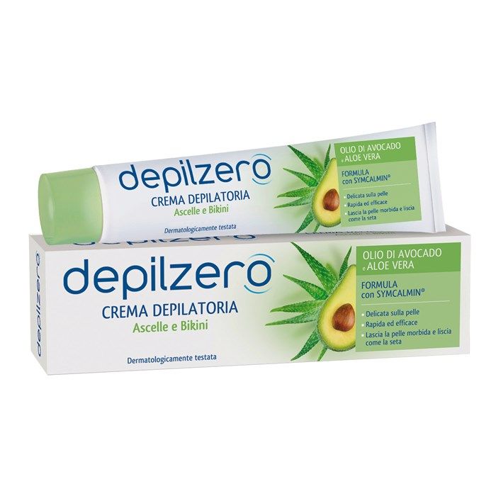 DEPILZERO OLIO DI AVOCADO E ALOE VERA pažastų ir bikini srities depiliacinis kremas, 75 ml