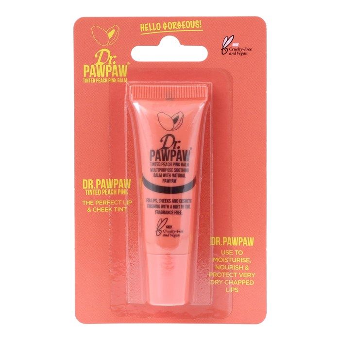 DR.PAWPAW TINTED PEACH PINK lūpų ir skruostų balzamas, 10 ml (Peach Pink)