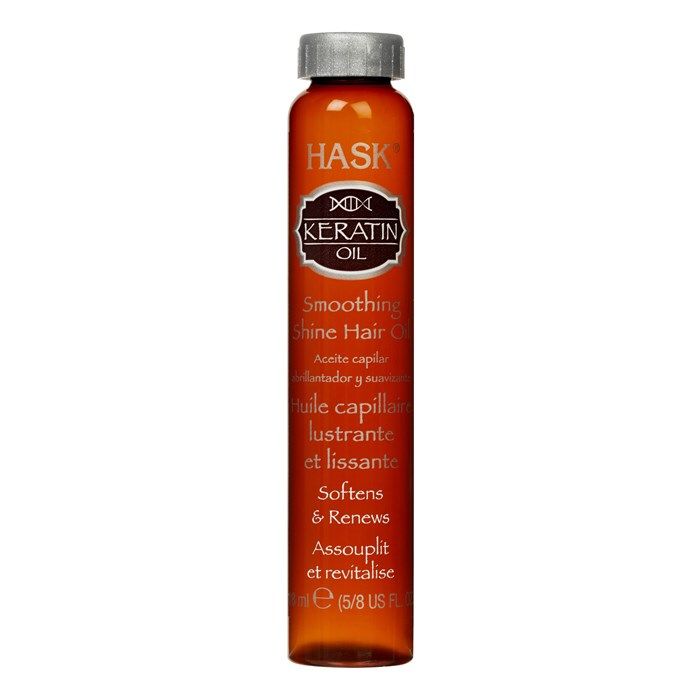 HASK KERATIN OIL SMOOTHING SHINE plaukų aliejus, 18 ml