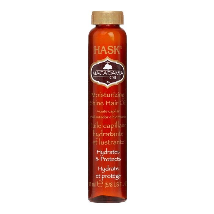 HASK MACADAMIA OIL MOISTURIZING SHINE plaukų aliejus, 18 ml
