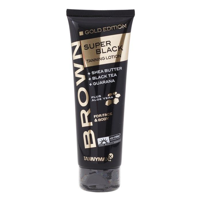 TANNYMAXX SUPER BLACK GOLD EDITION veido ir kūno savaiminio įdegio losjonas, 125 ml