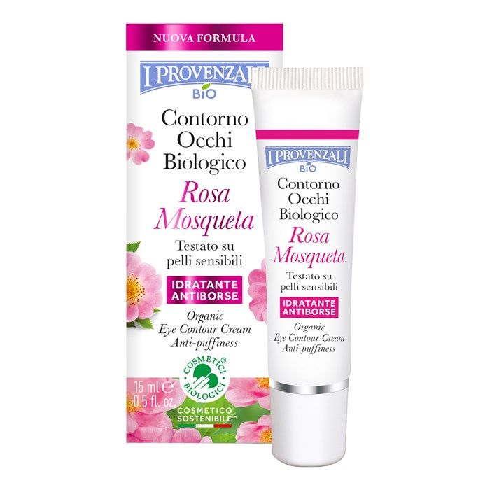 I PROVENZALI ROSA MOSQUETA ORGANIC ANTI-PUFFINESS paakių kremas, 15 ml