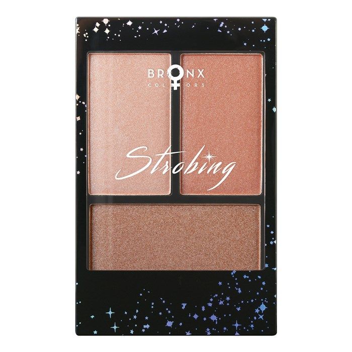 BRONX COLORS STROBING veido bruožų modeliavimo paletė, 24 g (Rose)