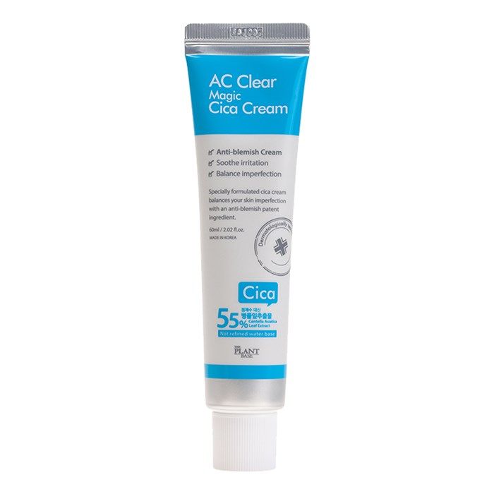 THE PLANT BASE AC CLEAR MAGIC CICA kremas, 60 ml