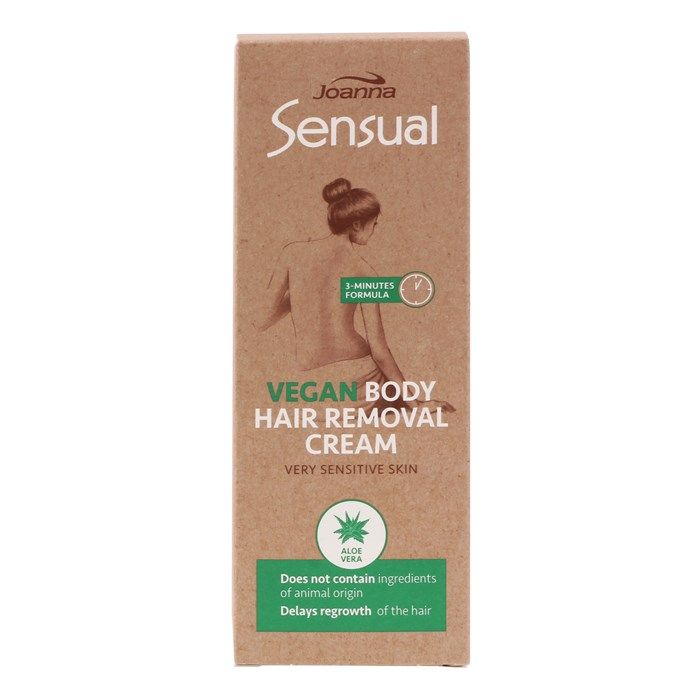 JOANNA SENSUAL VEGAN kūno depiliacinis kremas, 100 g