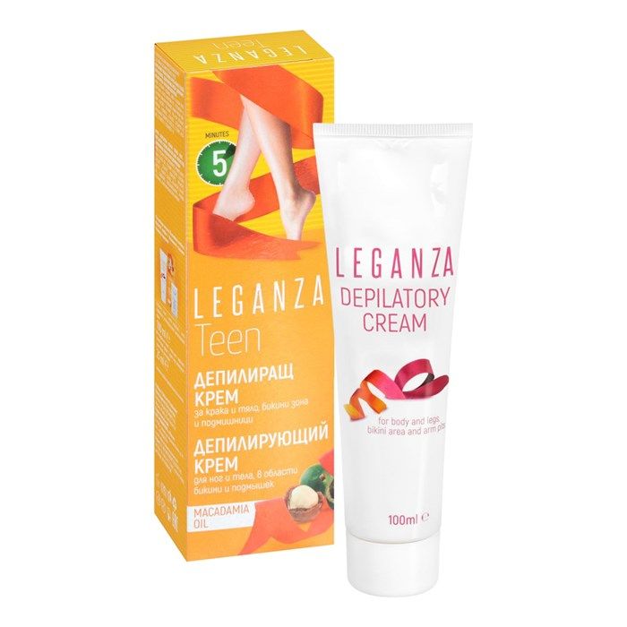 LEGANZA LADY MACADAMIA OIL depiliacinis kūno kremas, 100 ml