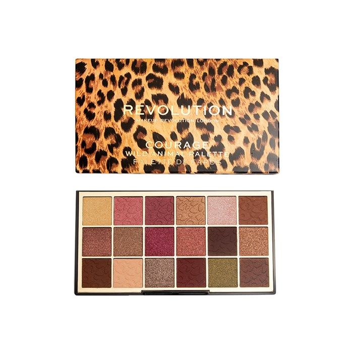 MAKEUP REVOLUTION COURAGE WILD ANIMAL akių vokų šešėlių paletė, 18 g