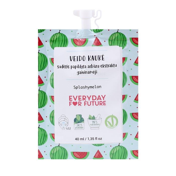 EVERYDAY FOR FUTURE SPLASHYMELON gaivinamoji veido kaukė, 40 ml