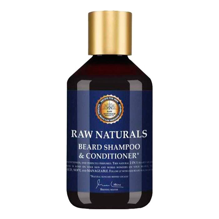 RAW NATURALS plaukų, barzdos šampūnas ir kondicionierius, 250 ml