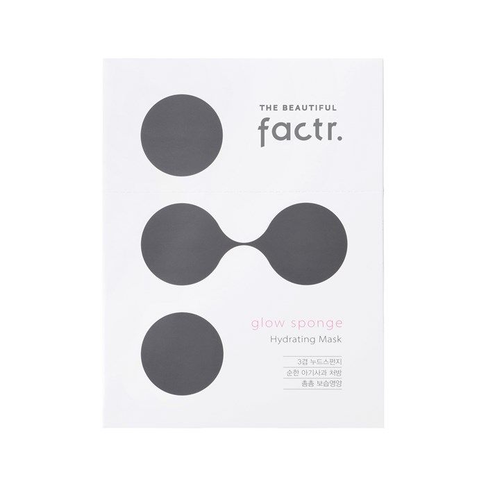 THE BEAUTIFUL FACTR GLOW SPONGE HYDRATING veido kaukės (10 x 20 g)