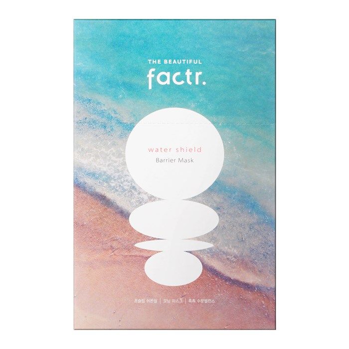 THE BEAUTIFUL FACTR WATER SHIELD BARRIER veido kaukės (10 x 28 g)