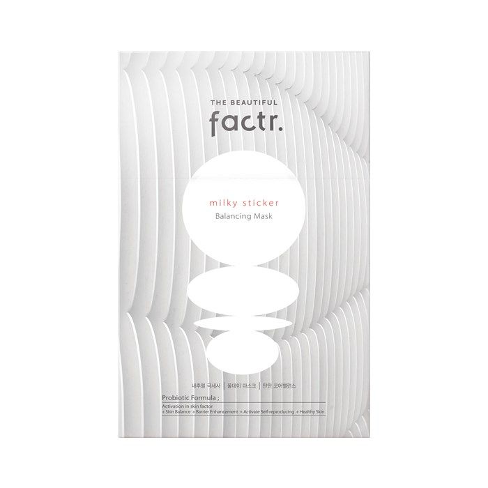 THE BEAUTIFUL FACTR MILKY STICKER BALANCING veido kaukės (10 x 28 g)
