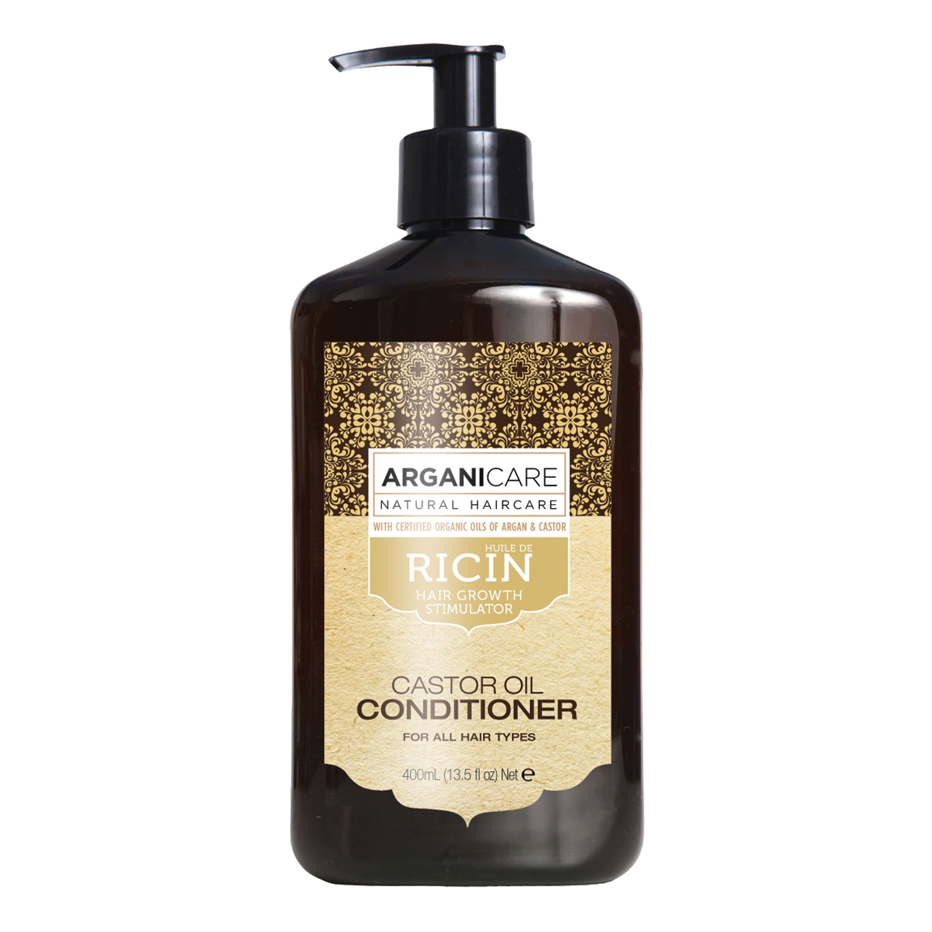 ARGANICARE CASTOR OIL plaukų kondicionierius