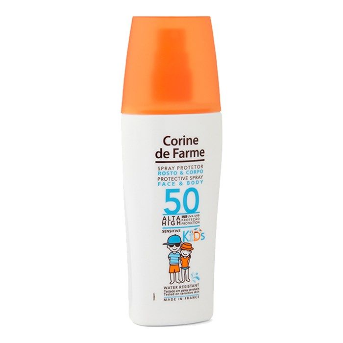 CORINE SPF50 KIDS vaikų veido ir kūno apsauginis purškiamasis kūno pienelis, 150 ml