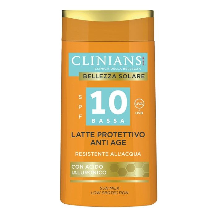 CLINIANS SPF 10 ANTI AGE apsauginis kūno pienelis nuo saulės, 200 ml