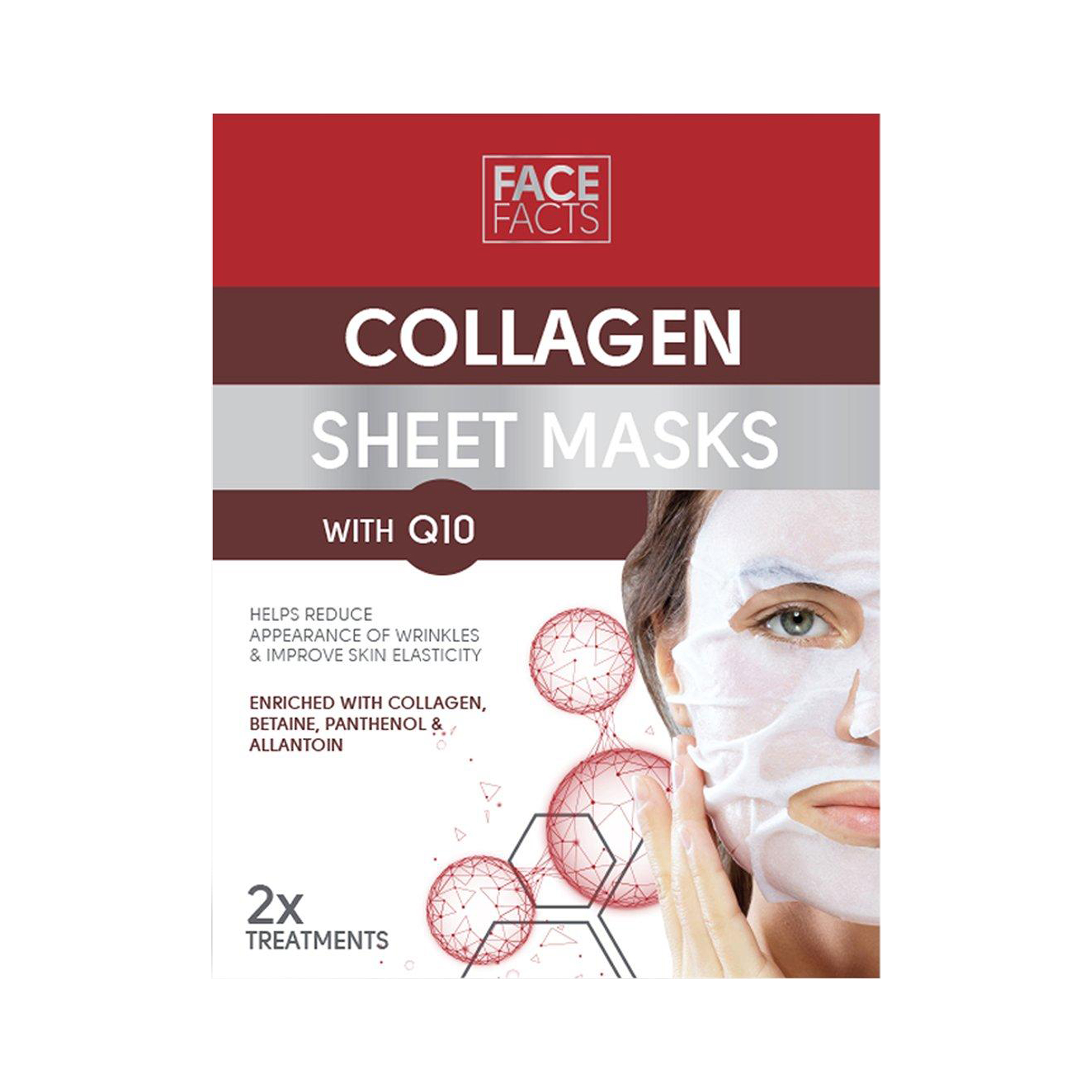 FACE FACTS COLLAGEN veido kaukės