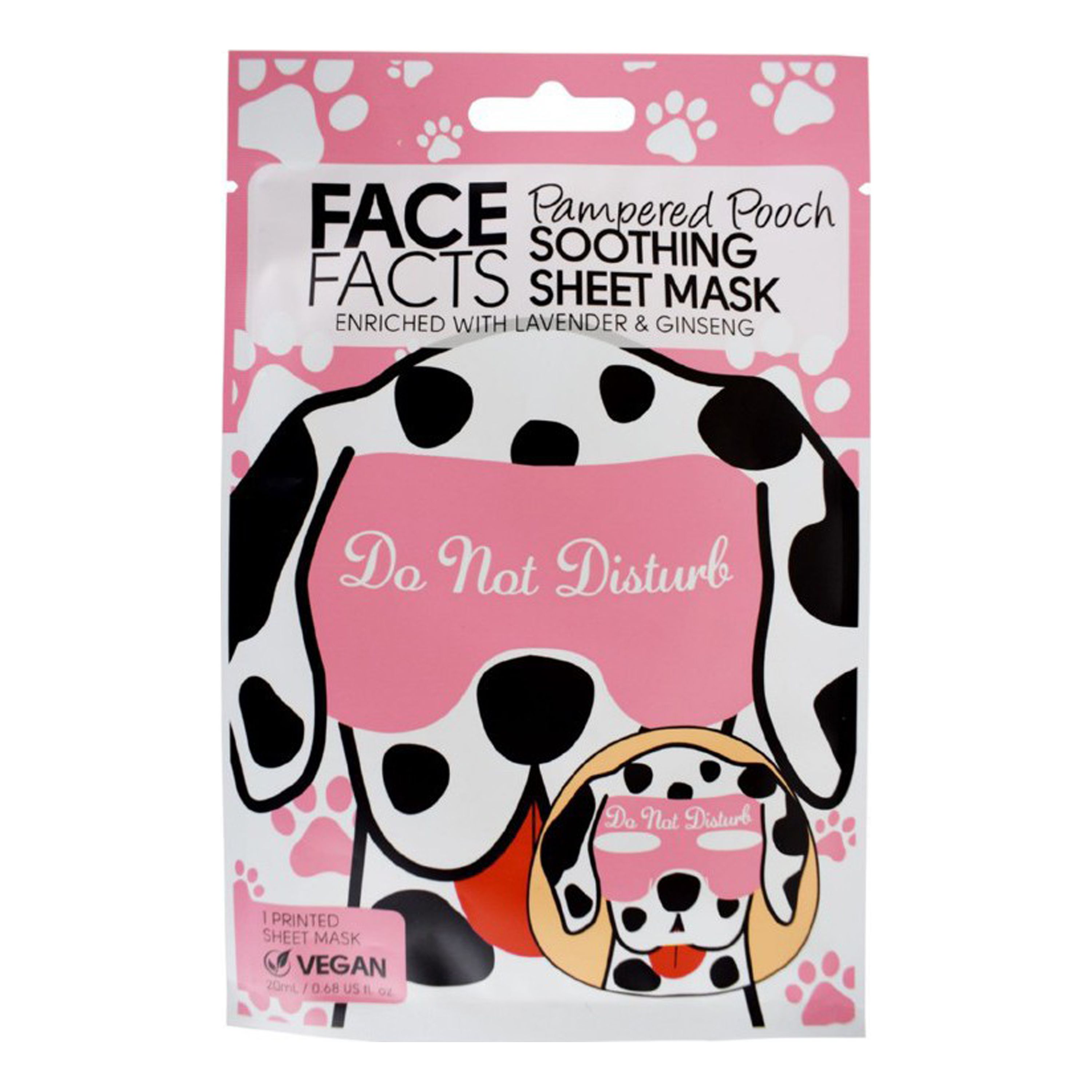 FACE FACTS PAMPERED POOCH SOOTHING veido kaukė