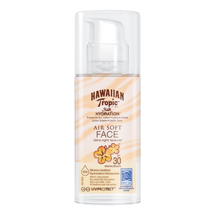 HAWAIIAN TROPIC SILK HYDRATION apsauginis veido losjonas nuo saulės, 50 ml
