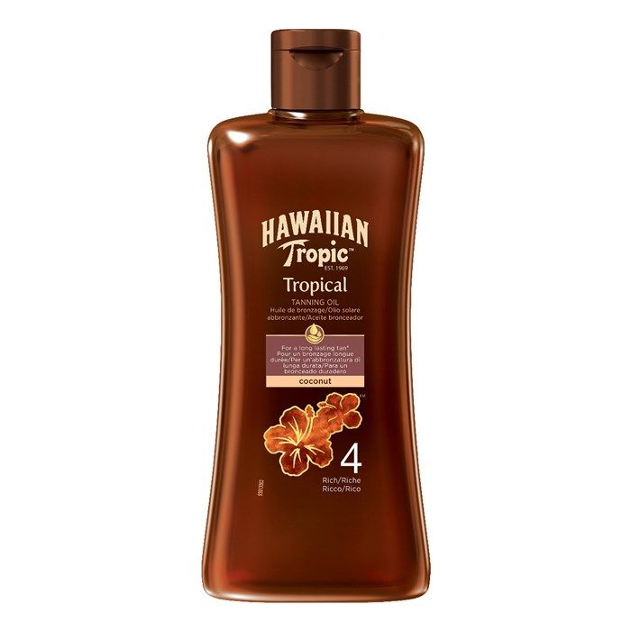 HAWAIIAN TROPIC TROPICAL SPF4 įdegio aliejus, 200 ml