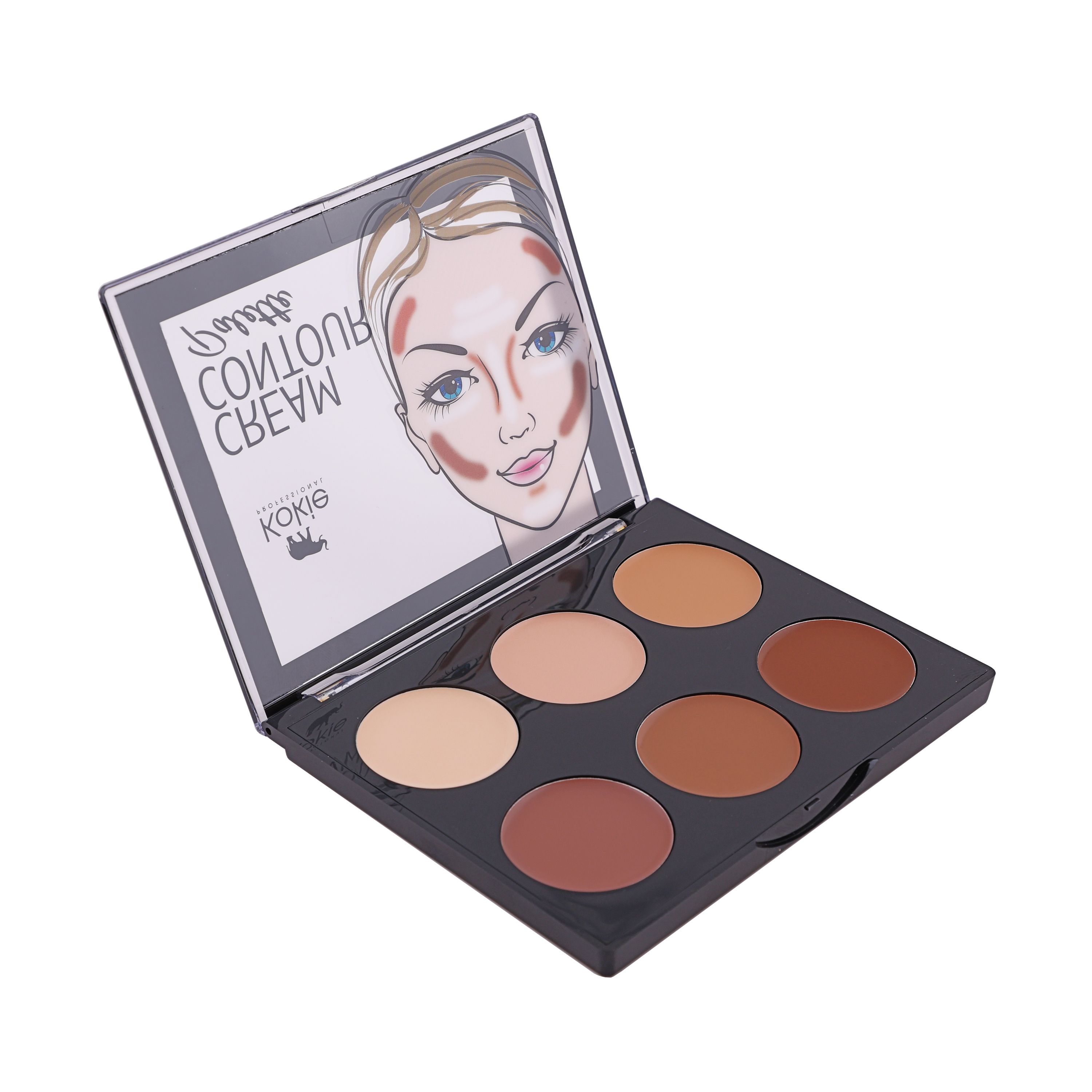 KOKIE CREAM CONTOUR veido bruožų modeliavimo paletė