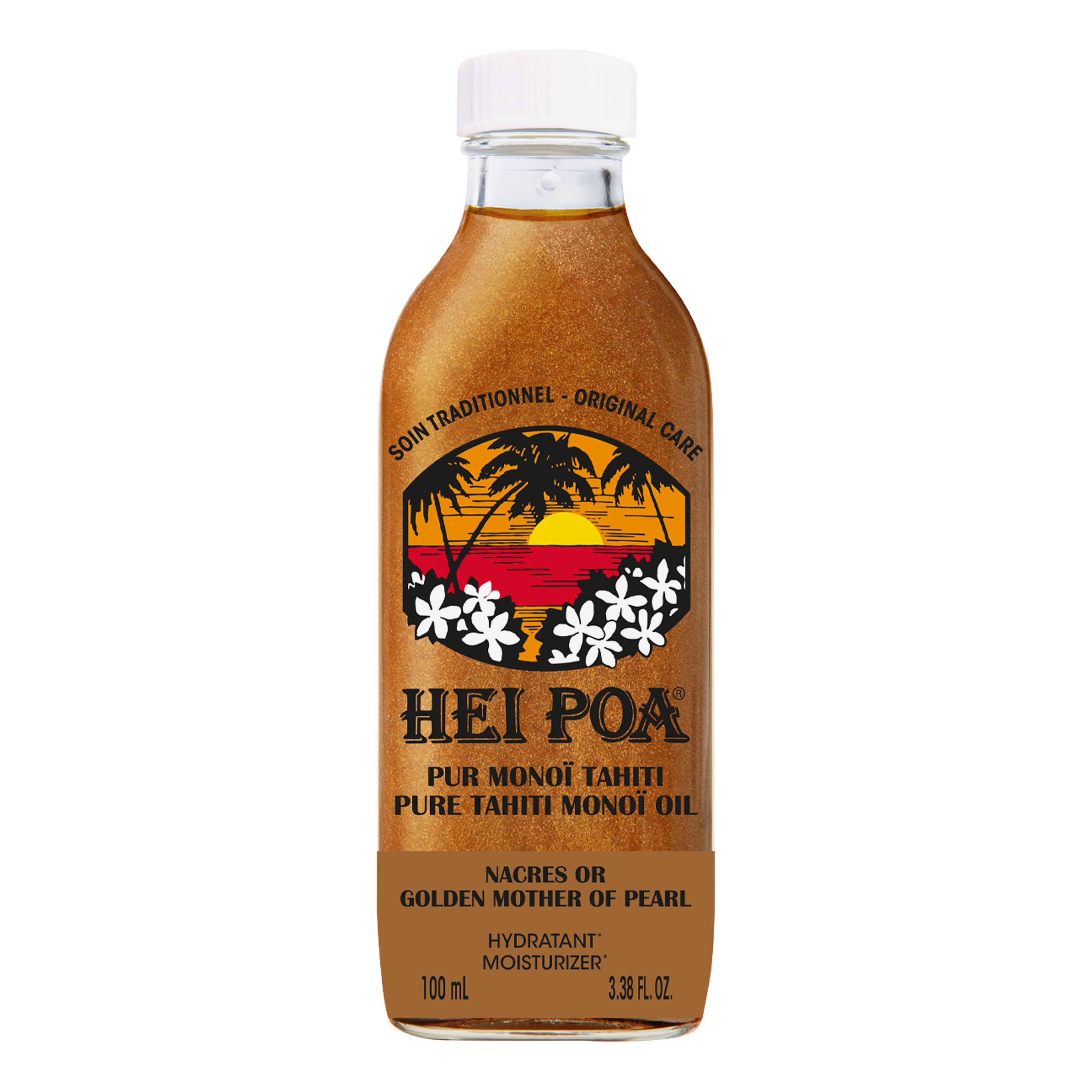 HEI POA PURE TAHITI MONOI OIL GOLDEN MOTHER OF PEARL kūno aliejus