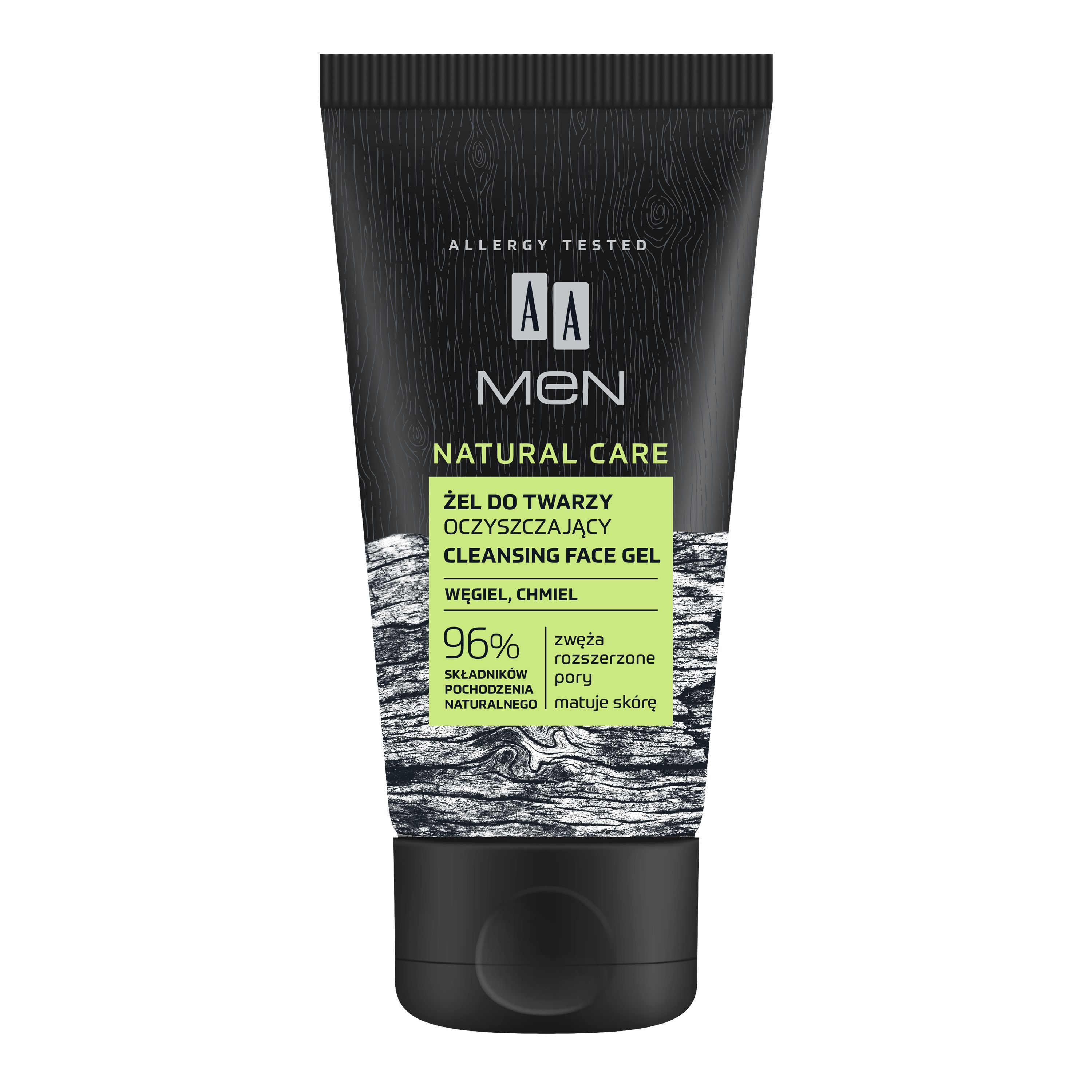 AA MEN NATURAL CARE vyrų valomoji veido želė