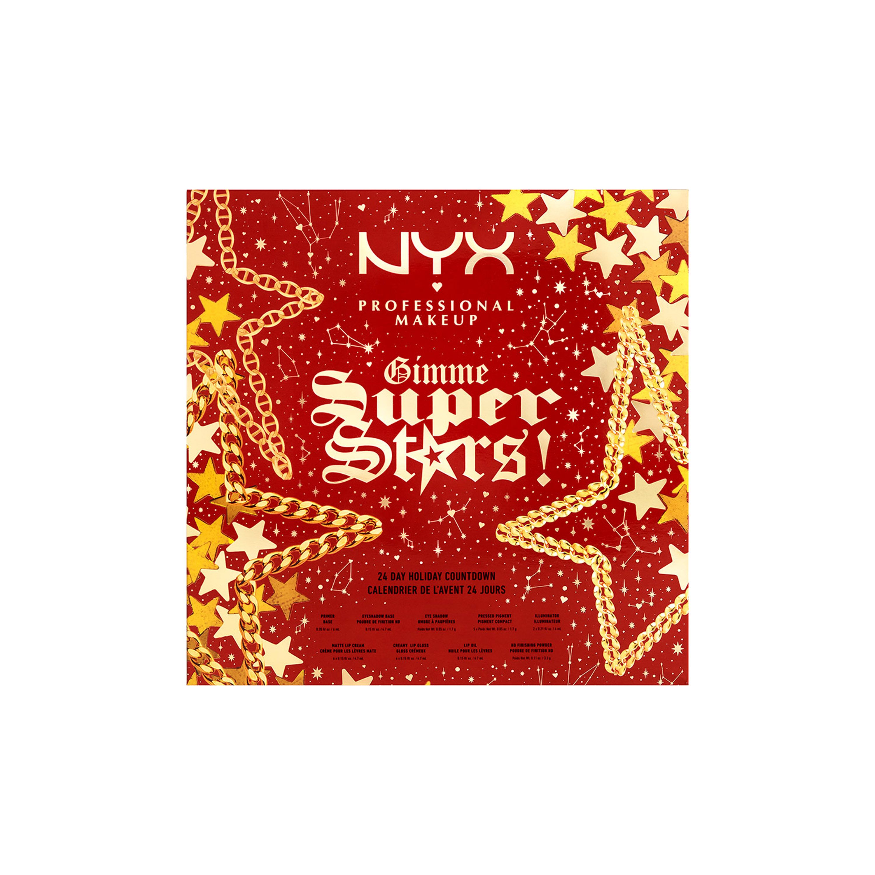NYX PROFESSIONAL MAKEUP GIMME SUPER STARS advento kalendorius